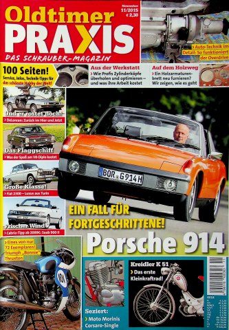 Deckblatt Oldtimer Praxis (11/2015)